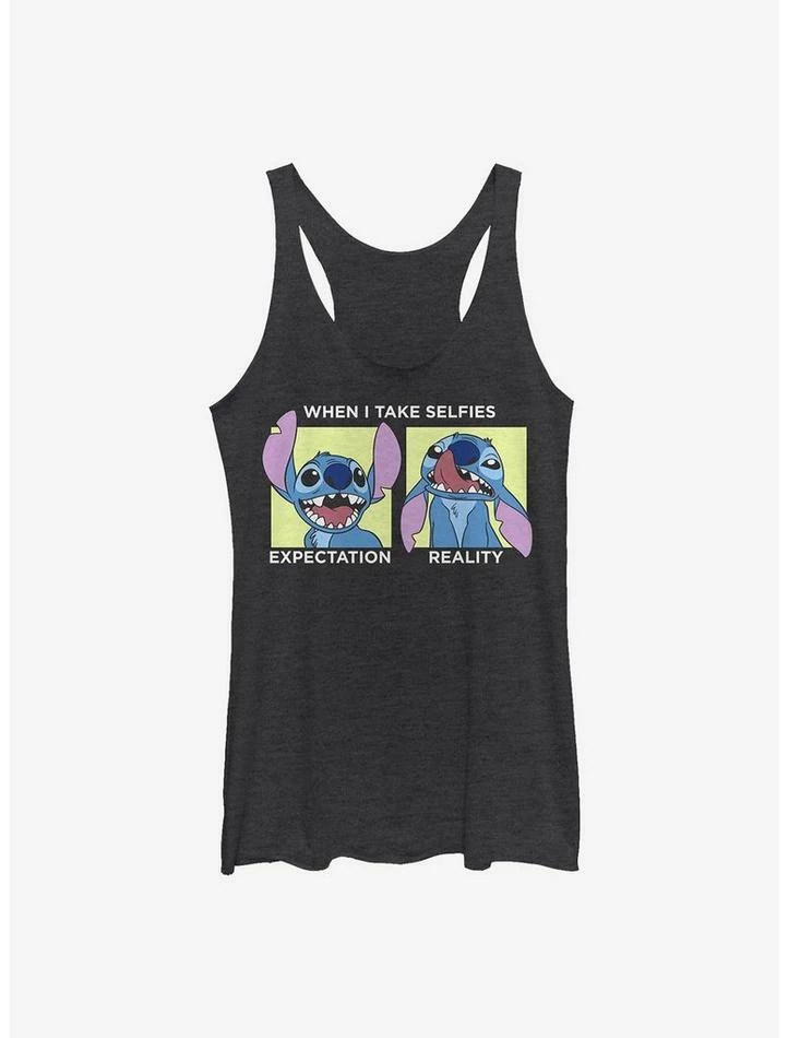 New ✨ Disney Lilo & Stitch Selfie 👧 Girls Tank 👍