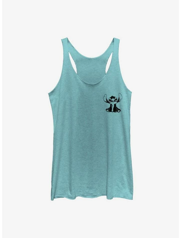 Best deal ⭐ Disney Lilo & Stitch Vintage Lined Stitch 👧 Girls Tank 🤩