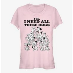 Wholesale 🛒 Disney 101 Dalmatians All These 🦮 Dogs 👧 Girls T-Shirt 🌟