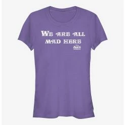 Wholesale 🔔 Disney Alice In Wonderland All Mad Here 👧 Girls T-Shirt ✔️