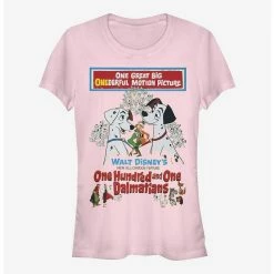 New 😉 Disney 101 Dalmatians Vintage Poster 👧 Girls T-Shirt 😀