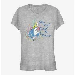 Best deal 🎁 Disney Alice In Wonderland Smell The Flowers 👧 Girls T-Shirt 👏