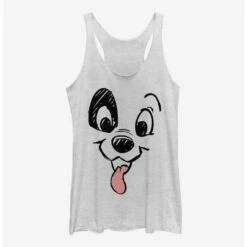 Hot Sale ⌛ Disney 101 Dalmatians Dalmatian Big Face 👧 Girls Tank 💯