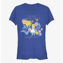Buy 🥰 Disney Alice In Wonderland Wildflower 👧 Girls T-Shirt ❤️