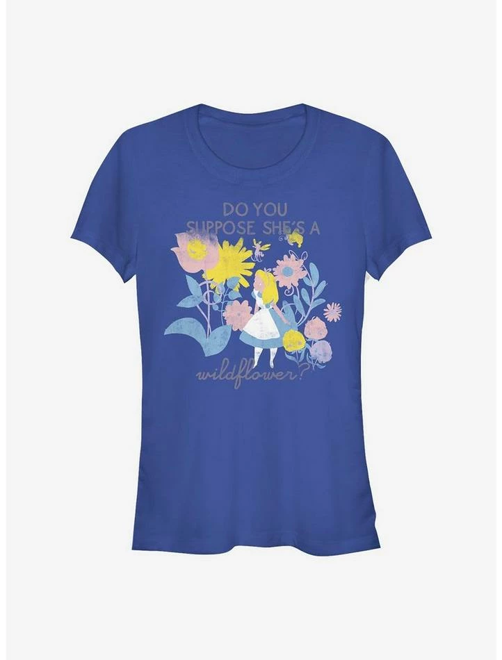 Buy ๐ฅฐ Disney Alice In Wonderland Wildflower ๐ง Girls T-Shirt โค๏ธ
