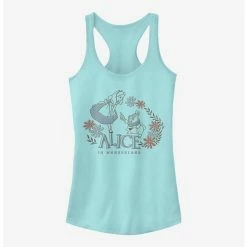 Best Pirce 🔥 Disney Alice In Wonderland Alice And Rabbit 👧 Girls Tank 🔔
