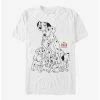 New ⌛ Disney 101 Dalmatians 🐕 Dog Pile T-Shirt 🥰