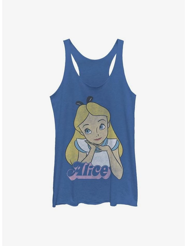 Budget 🎁 Disney Alice In Wonderland Big Alice 👧 Girls Tank ✔️