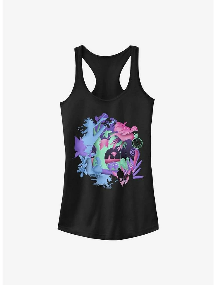 Promo 🔔 Disney Alice In Wonderland Chaos Wonderland 👧 Girls Tank 🛒