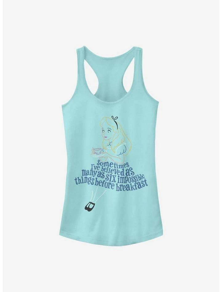 Best deal ๐ฅฐ Disney Alice In Wonderland Impossible Things ๐ง Girls Tank ๐