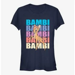 New 🥰 Disney Bambi Name Stacked 👧 Girls T-Shirt 🌟