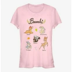Promo ❤️ Disney Bambi Textbook 👧 Girls T-Shirt 🔥