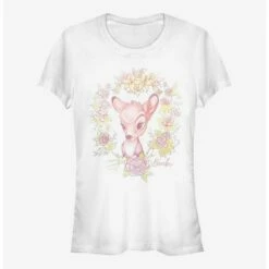 Brand new 🥰 Disney Bambi Watercolor Floral 👧 Girls T-Shirt 😀