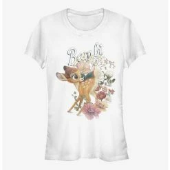 Cheapest 🤩 Disney Bambi Floral Bambi 👧 Girls T-Shirt 🛒