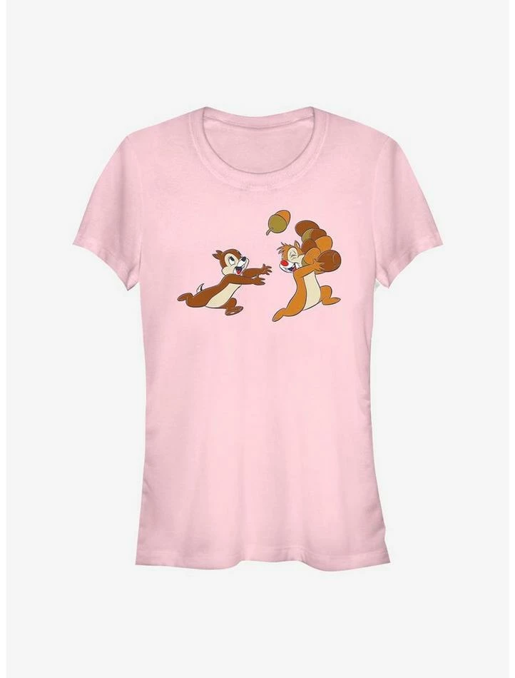 Coupon โจ Disney Chip N' Dale Acorn Big Characters ๐ง Girls T-Shirt ๐