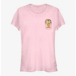 Outlet ⌛ Disney Chip N' Dale Chipmunk Faux Pocket 👧 Girls T-Shirt 🧨