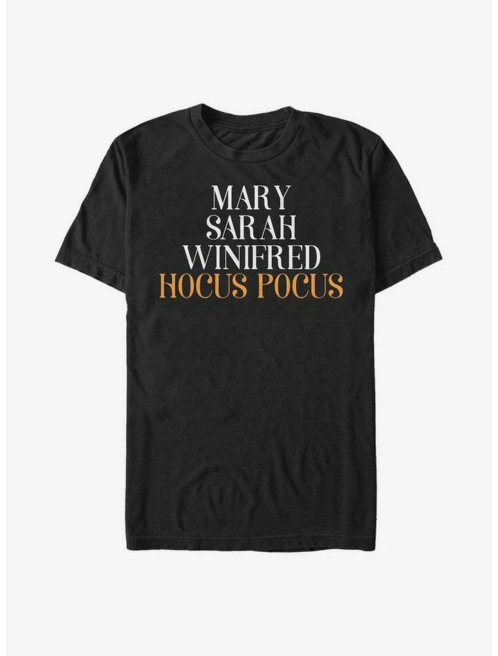 Promo โค๏ธ Disney Hocus Pocus Name Stack T-Shirt ๐