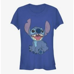 Top 10 🥰 Disney Lilo & Stitch Basic Happy Stitch 👧 Girls T-Shirt 💯
