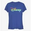 Buy 👏 Disney Classic Rainbow Fill Logo 👧 Girls T-Shirt 🔥