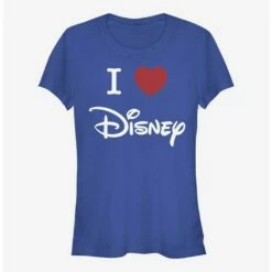 Top 10 ๐ Disney Classic I Heart Disney Logo ๐ง Girls T-Shirt ๐