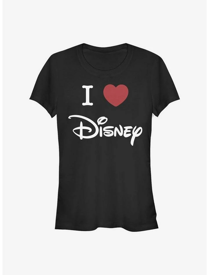 Top 10 🎁 Disney Classic I Heart Disney Logo 👧 Girls T-Shirt 🌟 - Image 5