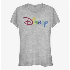 Best Sale 🥰 Disney Classic Multicolor Disney Logo 👧 Girls T-Shirt 😉