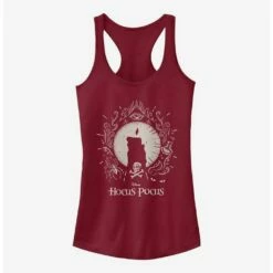 Discount 🔔 Disney Hocus Pocus Black Flame 👧 Girls Tank 💯