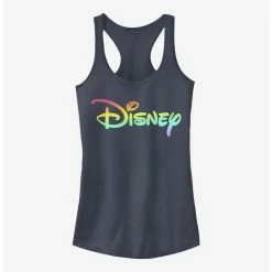 Top 10 🥰 Disney Classic Rainbow Fill Logo 👧 Girls Tank 🛒