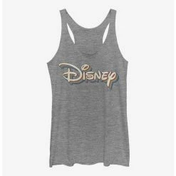 Cheapest 🛒 Disney Classic Retro Rainbow Logo 👧 Girls Tank 🔔