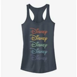 Wholesale ✔️ Disney Classic Rainbow Stacked Logo 👧 Girls Tank 💯