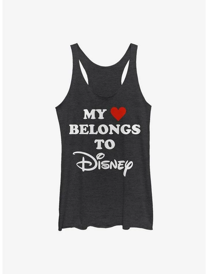 Brand new 👏 Disney Classic I Heart Disney Logo 👧 Girls Tank 🎉