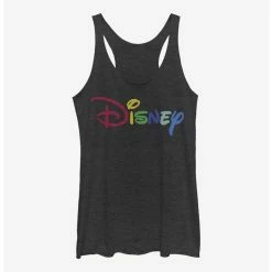 Best deal ✨ Disney Classic Multicolor Disney Logo 👧 Girls Tank ⌛