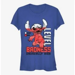 Flash Sale 🌟 Disney Lilo & Stitch Badness Level 👧 Girls T-Shirt 🛒