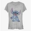 Deals 🔔 Disney Lilo & Stitch Sketchy Stitch 👧 Girls T-Shirt 🛒