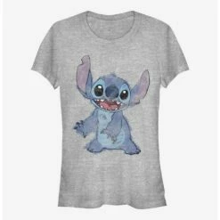 Deals 🔔 Disney Lilo & Stitch Sketchy Stitch 👧 Girls T-Shirt 🛒
