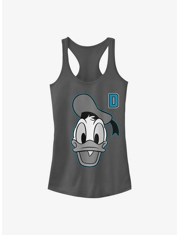Discount 👍 Disney Donald Duck Letter Duck 👧 Girls Tank 🎁