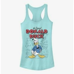 New ⭐ Disney Donald Duck Original Donald Sketchbook 👧 Girls Tank 😉