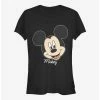 Best Pirce 🤩 Disney Mickey Mouse Mickey Big Face 👧 Girls T-Shirt 🎉