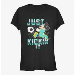 Promo ❤️ Disney Mickey Mouse Kickin' It 👧 Girls T-Shirt 👏
