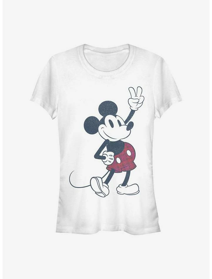 Best Sale 🤩 Disney Mickey Mouse Plaid Mickey 👧 Girls T-Shirt 🔔