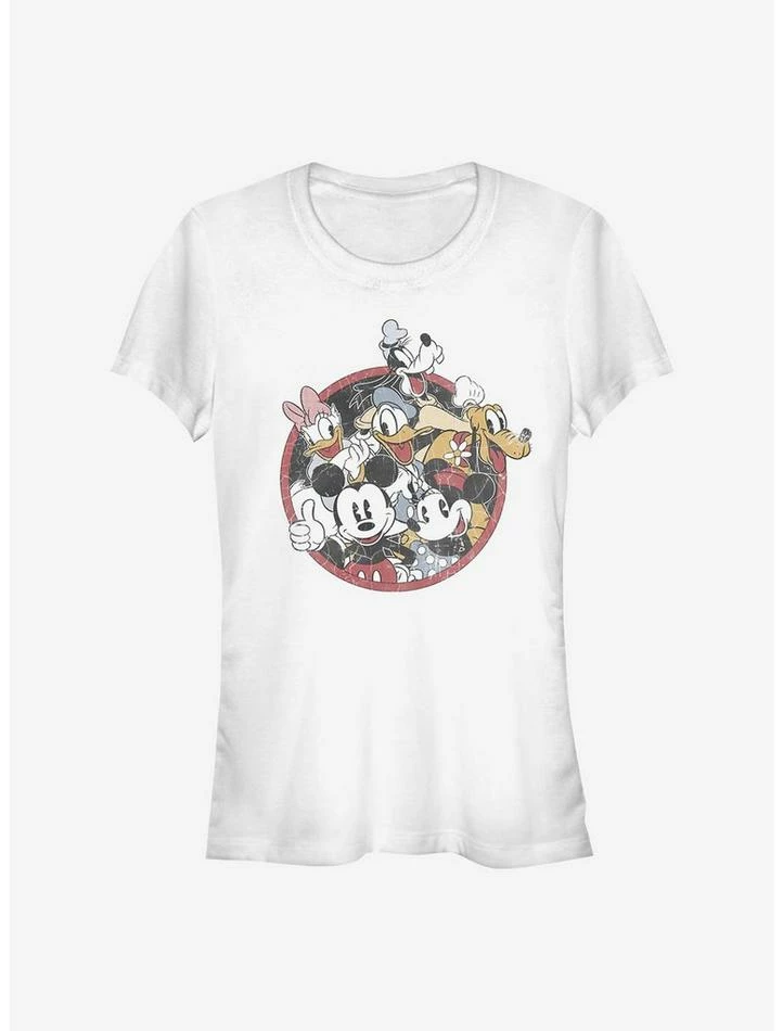 Best Sale ๐ฏ Disney Mickey Mouse Retro Groupie ๐ง Girls T-Shirt ๐คฉ