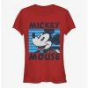 New 🤩 Disney Mickey Mouse Mickey's Stripes 👧 Girls T-Shirt ⌛