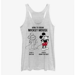 Flash Sale 🔥 Disney Mickey Mouse Mickey Drawing 👧 Girls Tank 🔥