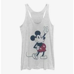 Best Sale 🌟 Disney Mickey Mouse Plaid Mickey 👧 Girls Tank 😍