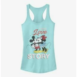 New 🔔 Disney Mickey Mouse True Love Story 👧 Girls Tank 😍
