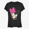 Cheapest ⭐ Disney Minnie Mouse Minnie Big Face 👧 Girls T-Shirt 🧨