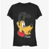 Buy 🎁 Disney Pluto Big Face 👧 Girls T-Shirt 🌟