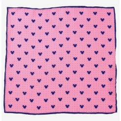 Promo 🎉 Disney Mickey Mouse Dot Pink Pocket Square 🎁