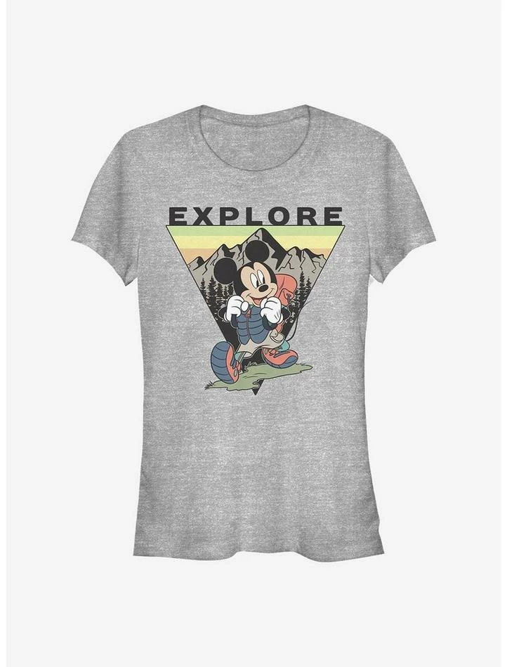Discount ๐งจ Disney Mickey Mouse Explore Mickey Travel ๐ง Girls T-Shirt โ๏ธ
