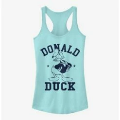 Flash Sale ❤️ Disney Donald Duck Donald Goes To College 👧 Girls Tank 🤩